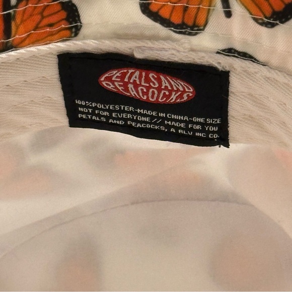 Petals and Peacocks Monarch Butterfly Bucket Hat - OS - Picture 9 of 9